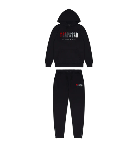 Black & Red Chenille Decoded Tracksuit