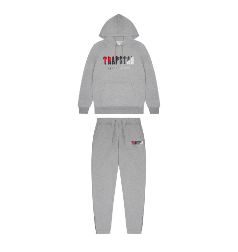 Grey & Red Chenille Decoded Tracksuit